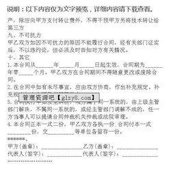 网络技术服务技术转让合同